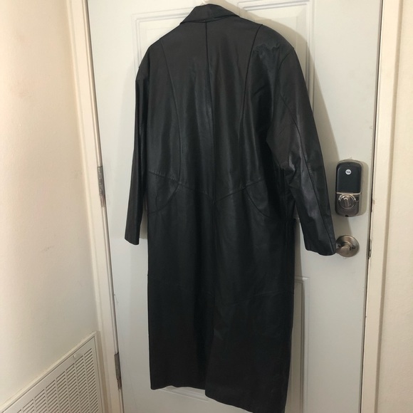 Vintage Ssatori Leather Coat - Picture 2 of 4